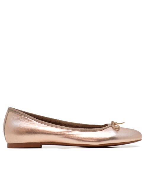 Ballerines 166807 métallisé saumon