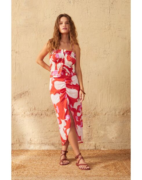 Top Paule style seventies en maravoile pink combo