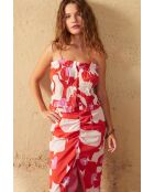 Top Paule style seventies en maravoile pink combo