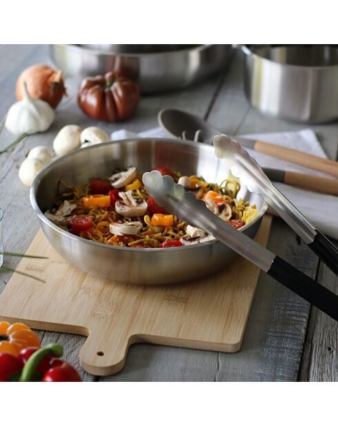 Pince à servir multi-usage pvc et inox - 30 cm