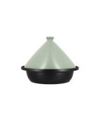 Tajine bodem aluminium inductie keramische deksel zwart celadon -D.24cm