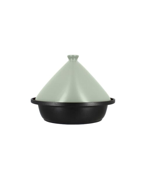 Tajine bodem aluminium inductie keramische deksel zwart celadon -D.24cm