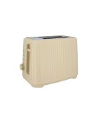 Beiger Polypropylen-Toaster mit 2 Scheiben, 290 x 190 x 210 cm