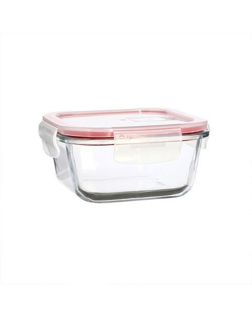 Boite hermétique carre + couvercle clémentine - 500ml