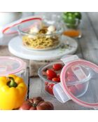 Boite hermétique ronde + couvercle clémentine - 640ml