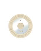 Multi-size deksel van gehard glas en beige siliconen - 16/18/20cm