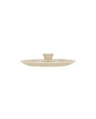 Multi-size deksel van gehard glas en beige siliconen - 16/18/20cm