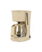 12-kops koffiezetapparaat in gestreept crèmekleurig polypropyleen - 1,5 l