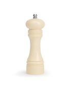 Moulin sel poivre en plastique creme broyeur céramique - H.18.5cm