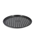 Amandine pizzabord in zwart gecoat roestvrij staal - D.33,5cm
