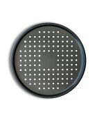 Amandine pizzabord in zwart gecoat roestvrij staal - D.33,5cm