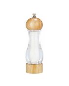 Moulin à sel brio en bois d'hévéa naturel - H.19cm