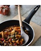 Eliott siliconen lepel met naturel/taupe beukenhouten handvat - 70x70x315 cm