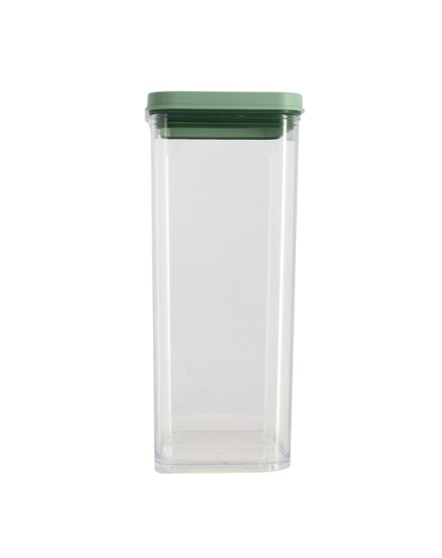 Boite hermétique en plastique avec couvercle vert - 1.5l
