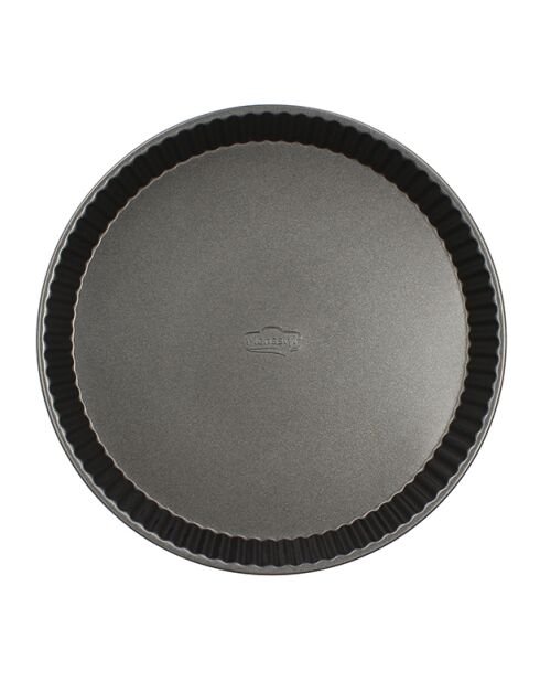 Zwarte amandeltaartvorm van koolstofstaal met antiaanbaklaag - D.30 cm