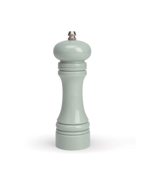 Moulin sel poivre en plastique celadon broyeur céramique - H.18.5cm