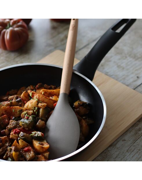 Espátula de silicona Maryse Eliott con mango de madera de haya natural/gris pardo, 63 x 35 x 320 cm