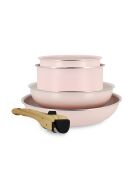 Set para hornear de aluminio reciclado rosa de 5 piezas - 275 x 275 x 100 cm