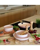 Set para hornear de aluminio reciclado rosa de 5 piezas - 275 x 275 x 100 cm