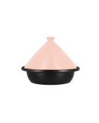 Tajine aluminium inductiebasis met roze keramische deksel - D.24cm