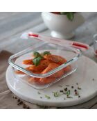 Rechthoekige luchtdichte verpakking met clementinedeksel - 1500 ml