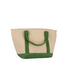 Colorama geïsoleerde lunchtas in beige en groene stof - 7l