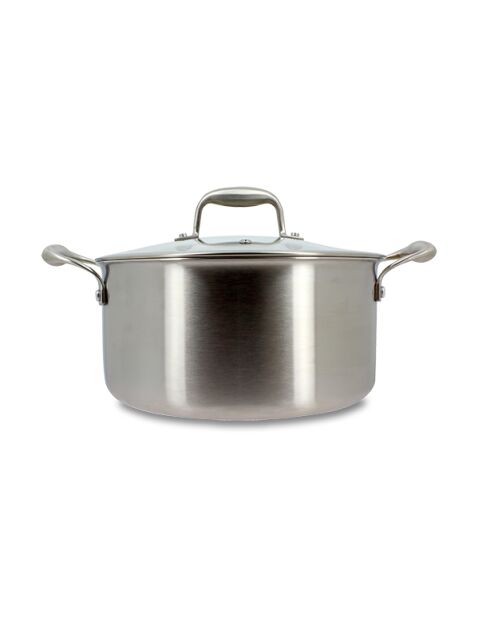 Trinox Kochtopf aus Edelstahl mit Deckel - D.20cm