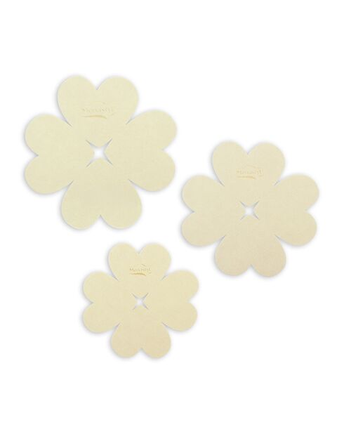 Set van 3 meerkleurige vilten bakverdelers - 24/28/32cm