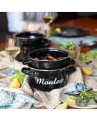 Mosselpot met zwart opschrift - 5l