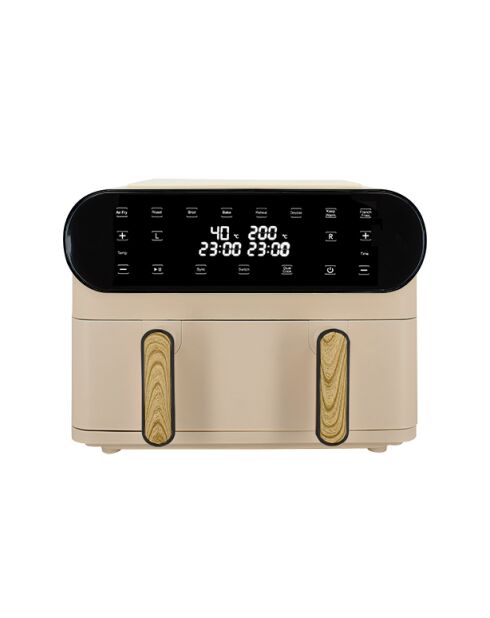 Friggitrice ad aria calda Colorama cream a doppia vasca - 11l