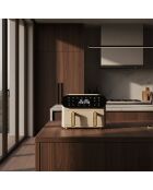 Friteuse à air chaud colorama crème double cuve - 11l