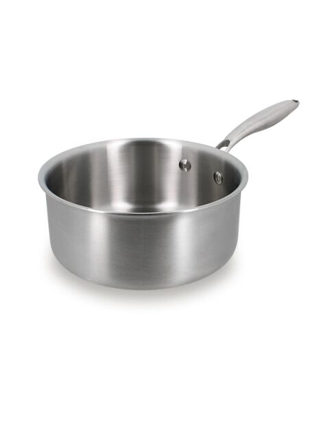 Casserole trinox en acier inoxydable - D.18cm