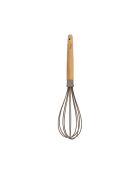 Eliott siliconen garde met naturel/taupe beukenhouten handvat - 280x50x50 cm