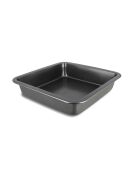 Tortiera quadrata Amandine in acciaio al carbonio nero - 225 x 225 x 47 cm