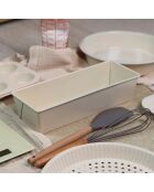 Colorama crèmekleurige cakevorm van koolstofstaal - 30,5x11,5cm