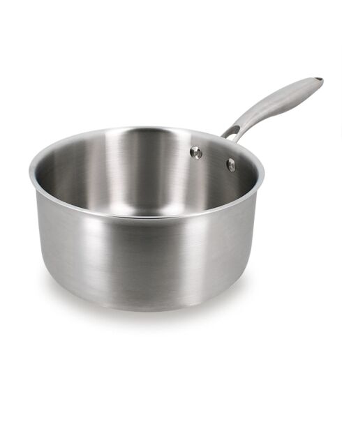Casserole trinox en acier inoxydable - D.20cm