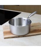 Casserole trinox en acier inoxydable - D.20cm