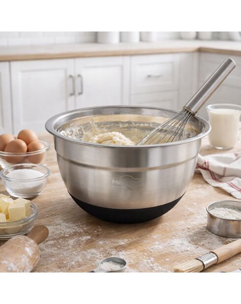 Bol à mélanger en acier inoxydable anti dérapant - 3.7l