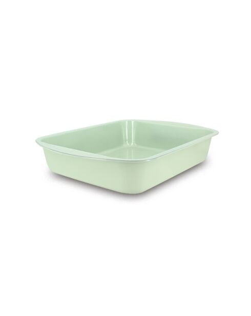 Colorama groene ovenschaal van koolstofstaal - 35x27cm