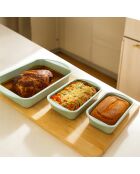 Plato de horno Colorama de acero al carbono verde - 35x27 cm