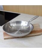 Poêle trinox en acier inoxydable - D.30cm