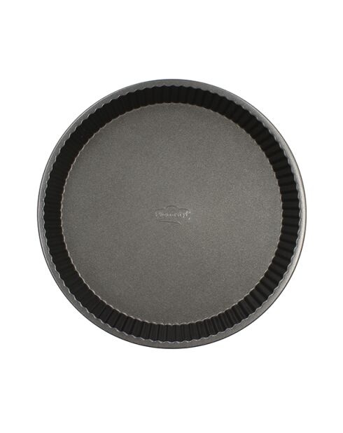 Zwarte amandeltaartvorm van koolstofstaal met antiaanbaklaag - D.28 cm