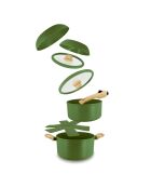 Set 8 pièces super ball colorama en aluminium recyclé vert - 390 x 260 x 190 cm