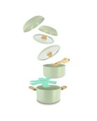 Set 8 pièces super ball colorama en aluminium recyclé vert - 390 x 260 x 190 cm