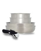 Iris 5-teiliges Edelstahl-Set - 260 x 260 x 70 cm