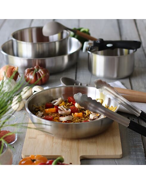 Iris 5-teiliges Edelstahl-Set - 260 x 260 x 70 cm