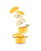 Set 8 pièces super ball colorama en aluminium recyclé jaune -390 x 260 x 190 cm