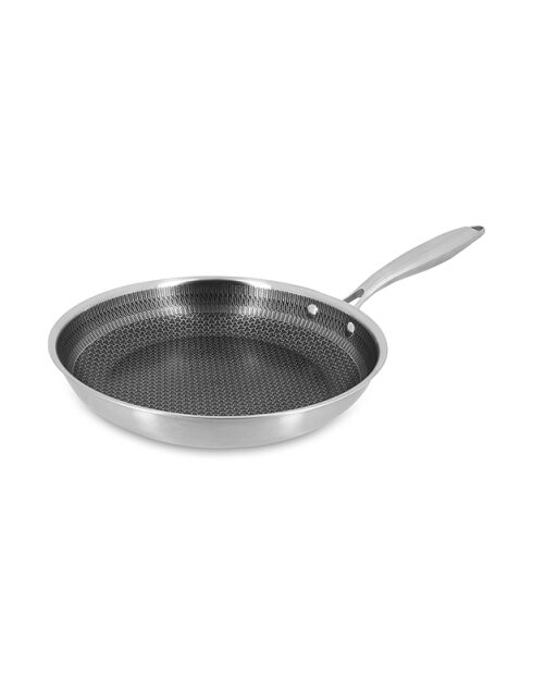 Poêle trinox revêtu en acier inoxydable - D.24cm