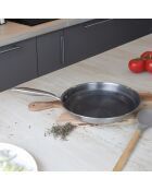 Poêle trinox revêtu en acier inoxydable - D.24cm