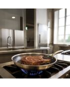 Poêle trinox revêtu en acier inoxydable - D.24cm